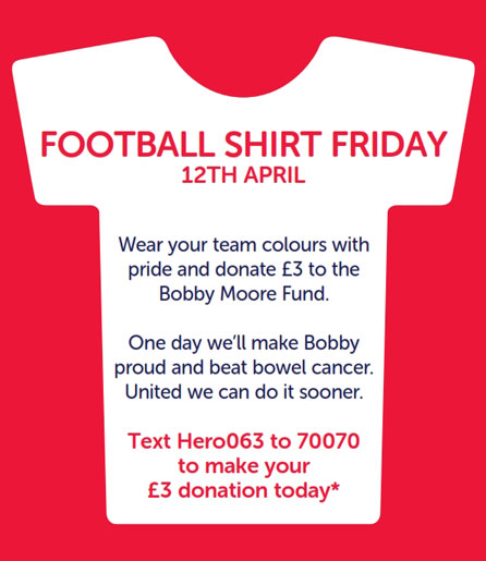 Bobby Moore Fund - Football Shirt Friday 2013