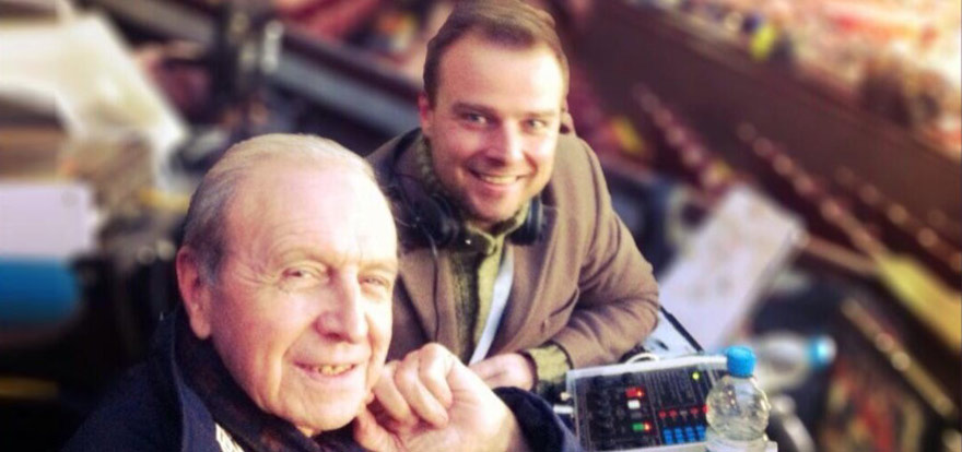 BBC colleagues  Jimmy Armfield and Conor McNamara 