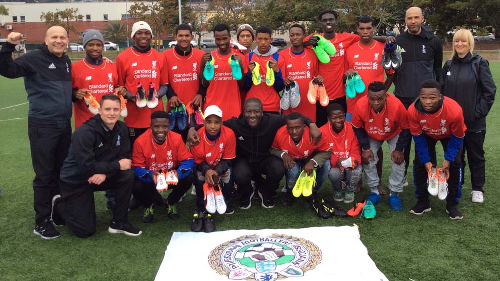South Africa 2017 - Liverpool boots donation