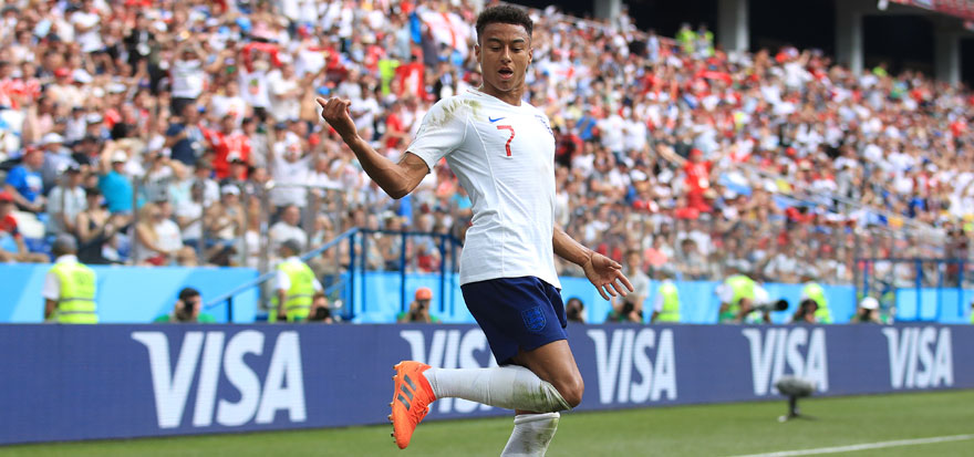 Jesse Lingard with a Fortnite inspired celebration