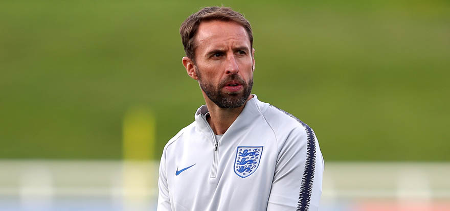 Gareth Southgate, England training session