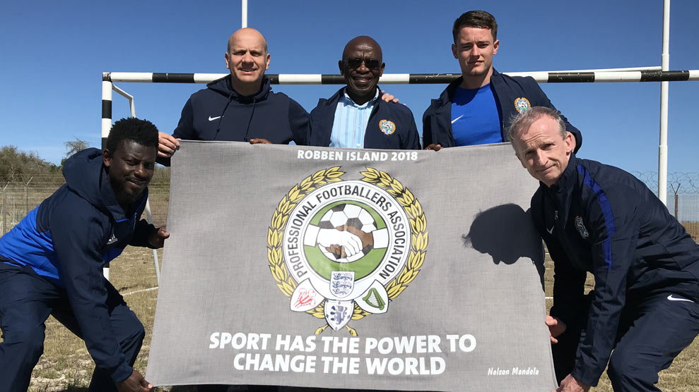 The PFA return to Robben Island
