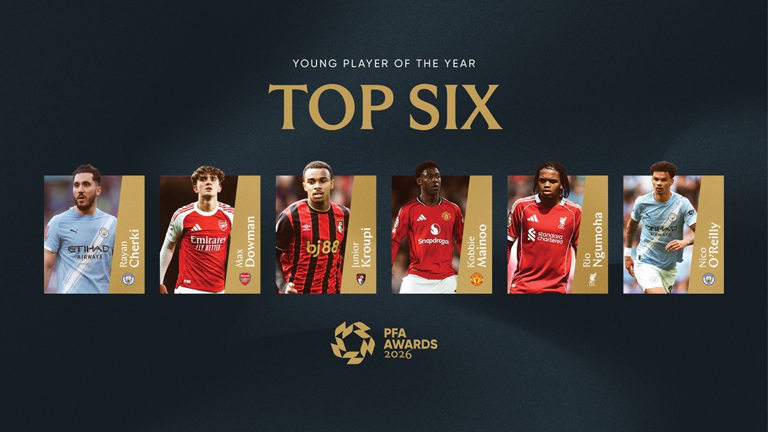 Men's PFA Young Player of the Year - Top Six 2026