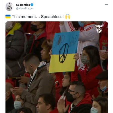 Benfica Tweet 