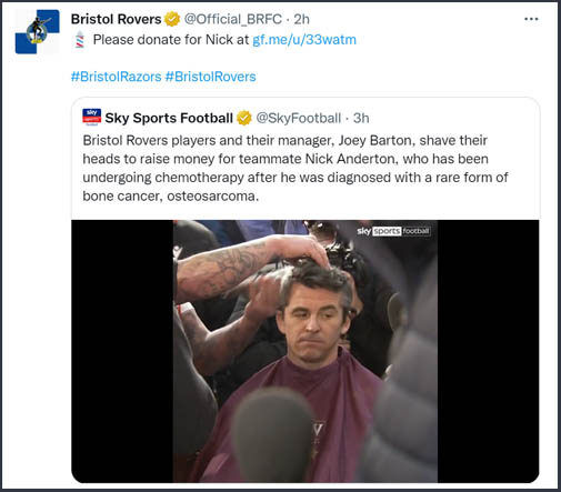 Bristol Rovers Tweet
