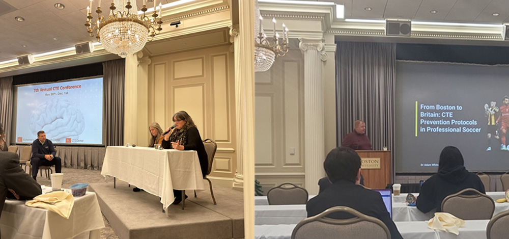 Dawn Astle, Rachel Walden and Dr Adam White at Boston University 