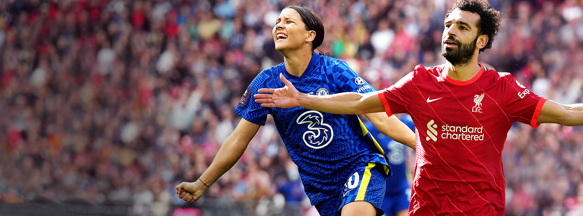 Sam Kerr and Mo Salah, PFA Players' Players of the Year