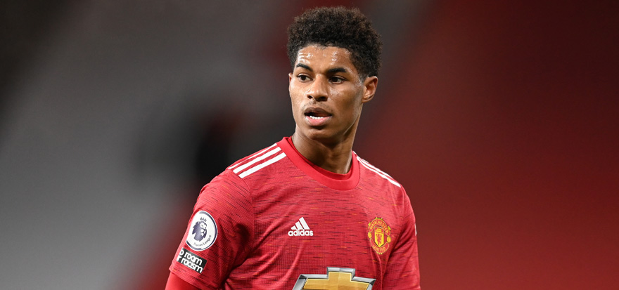 Manchester United's Marcus Rashford received racist abuse following a draw with Arsenal