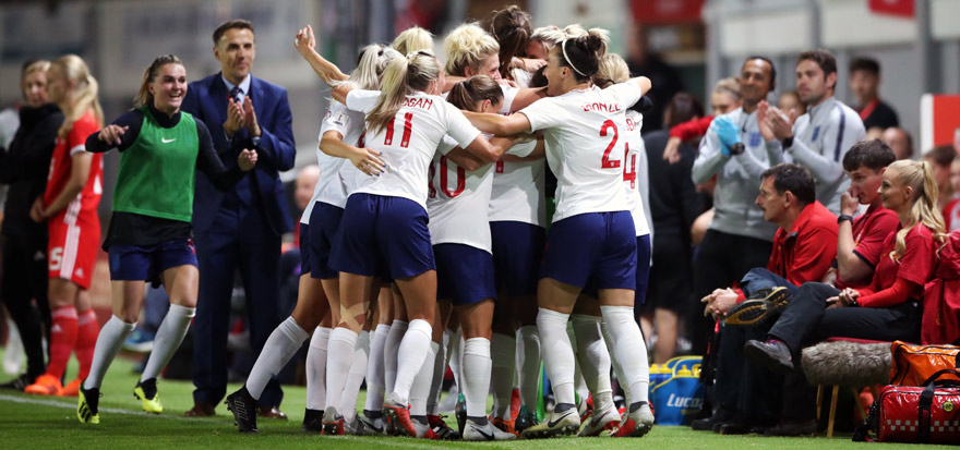 England Women celebrate