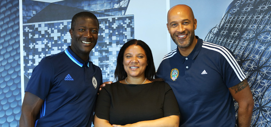 PFA Equalities team: Terry Angus, Simone Pound and Jason Lee