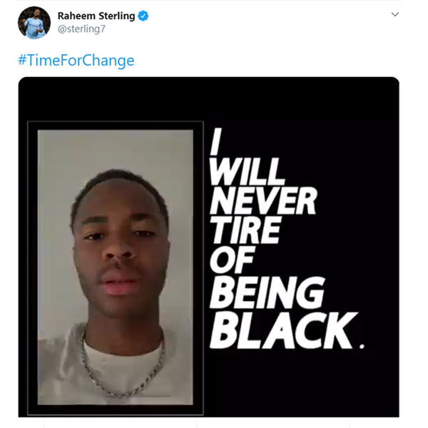 Raheem Sterling Video Tweet 