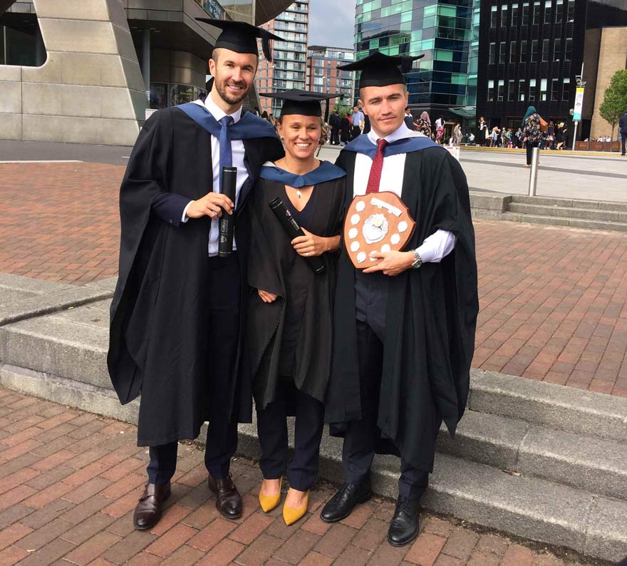 PFA cohort graduates at Salford University
