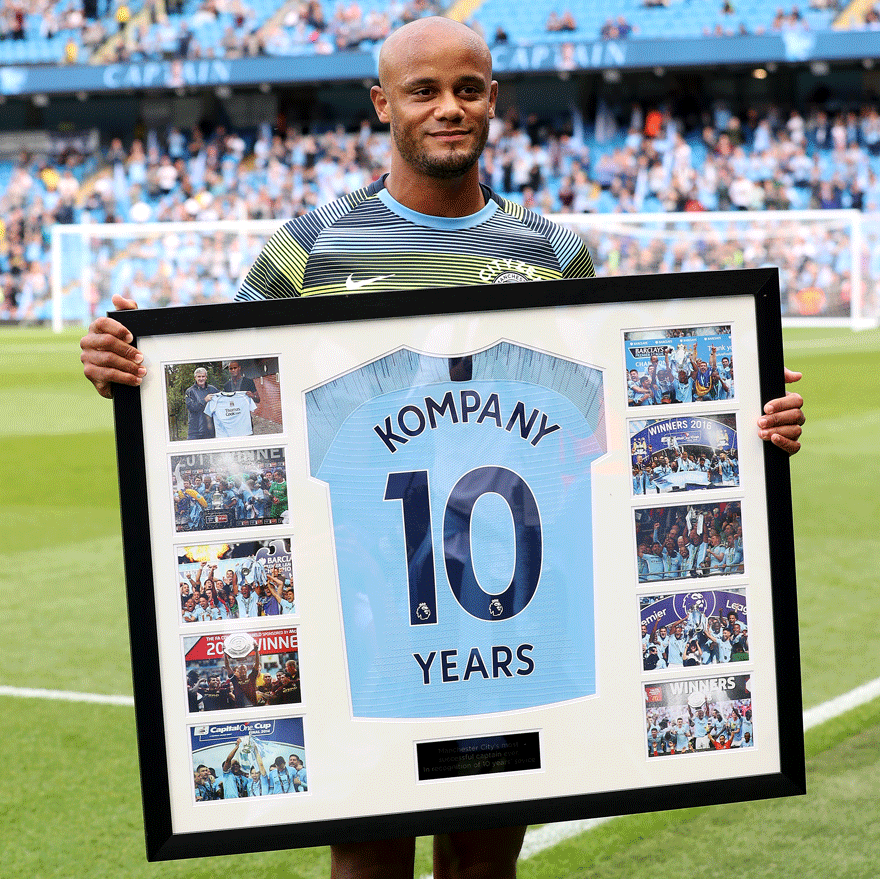 Manchester City captain, Vincent Kompany