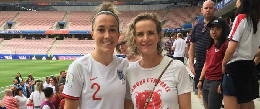 Lucy Bronze and Marie Christine-Bouchier