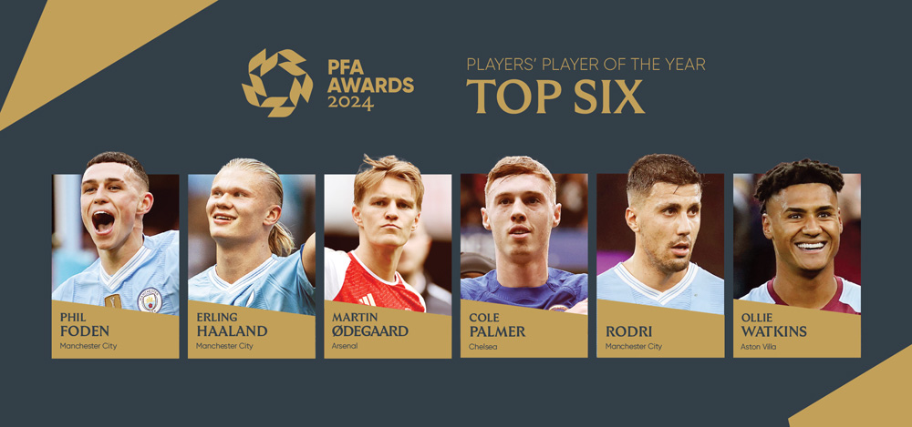 Top Six | Men's PFA Players' Player of the Year, 2024