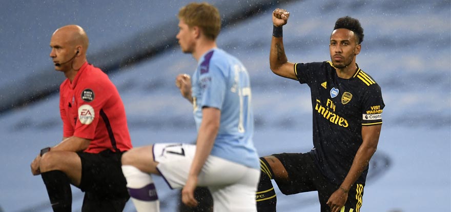 Premier League Players Kneeling 
