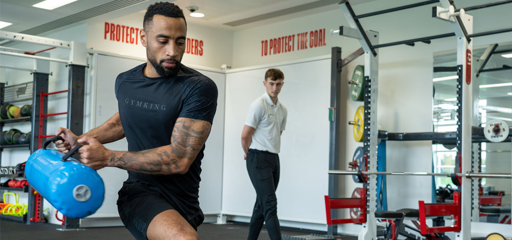 Physiotherapy session at St Georges Park