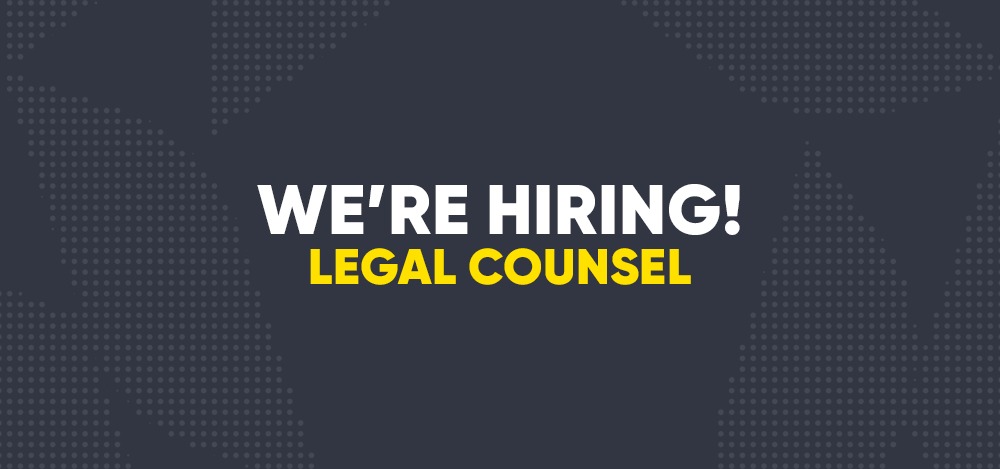 We're hiring - Legal Counsel