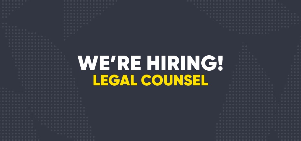 We're hiring - Legal Counsel