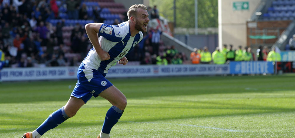 Jack Whatmough celebrates goal 
