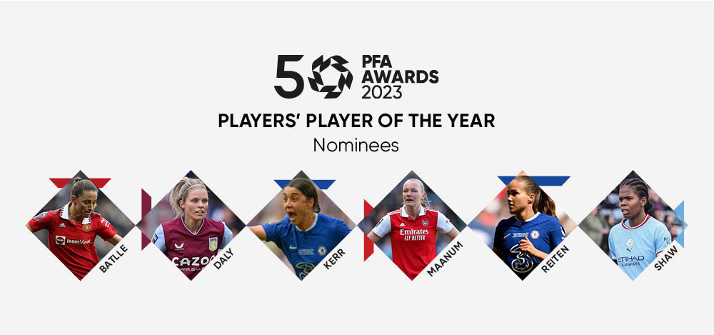 Women's PFA Players' Player of the Year nominees 2023
