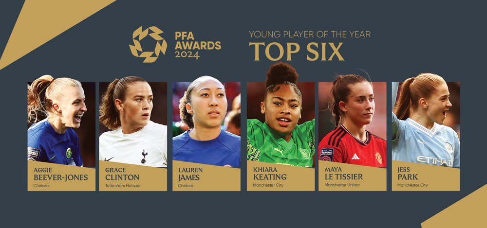 PFA Awards 2024, Womens PFA Young Player of the Year nominees