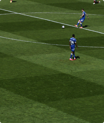 playing football 
